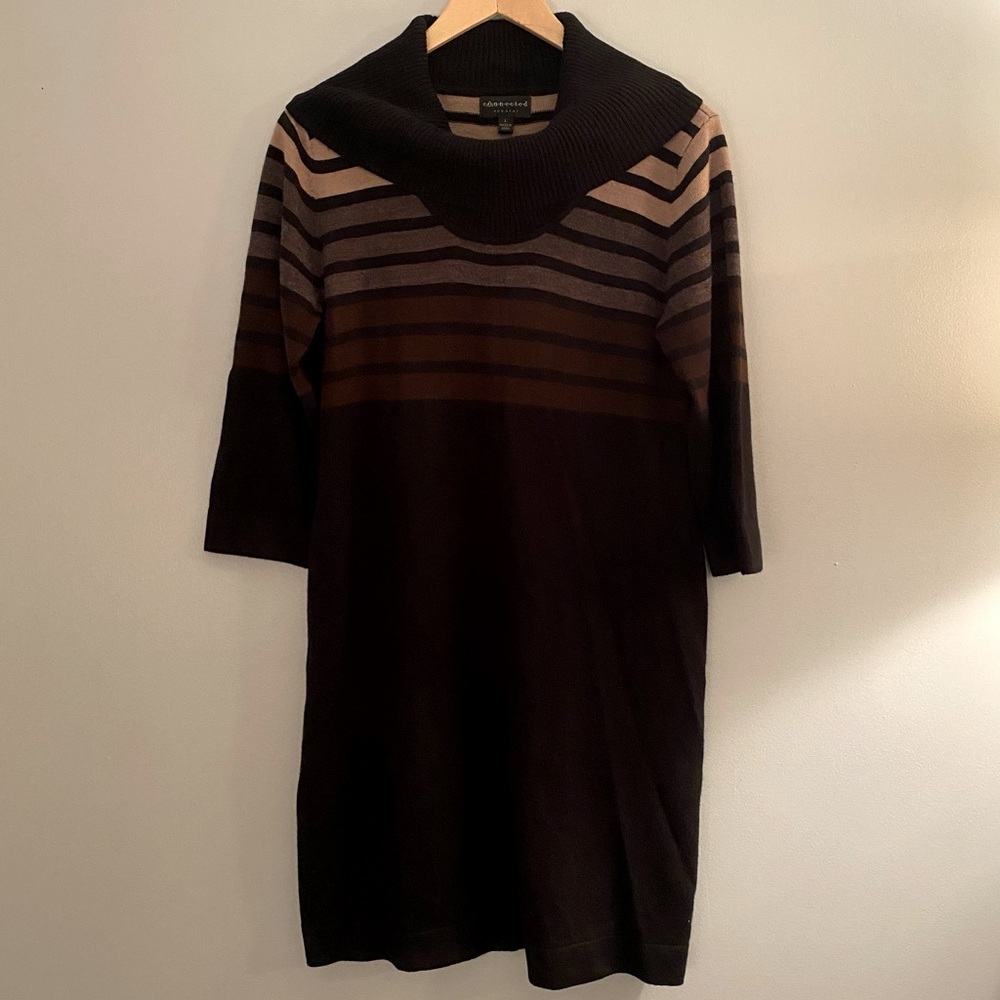 Cowl Neck Sweater Dress